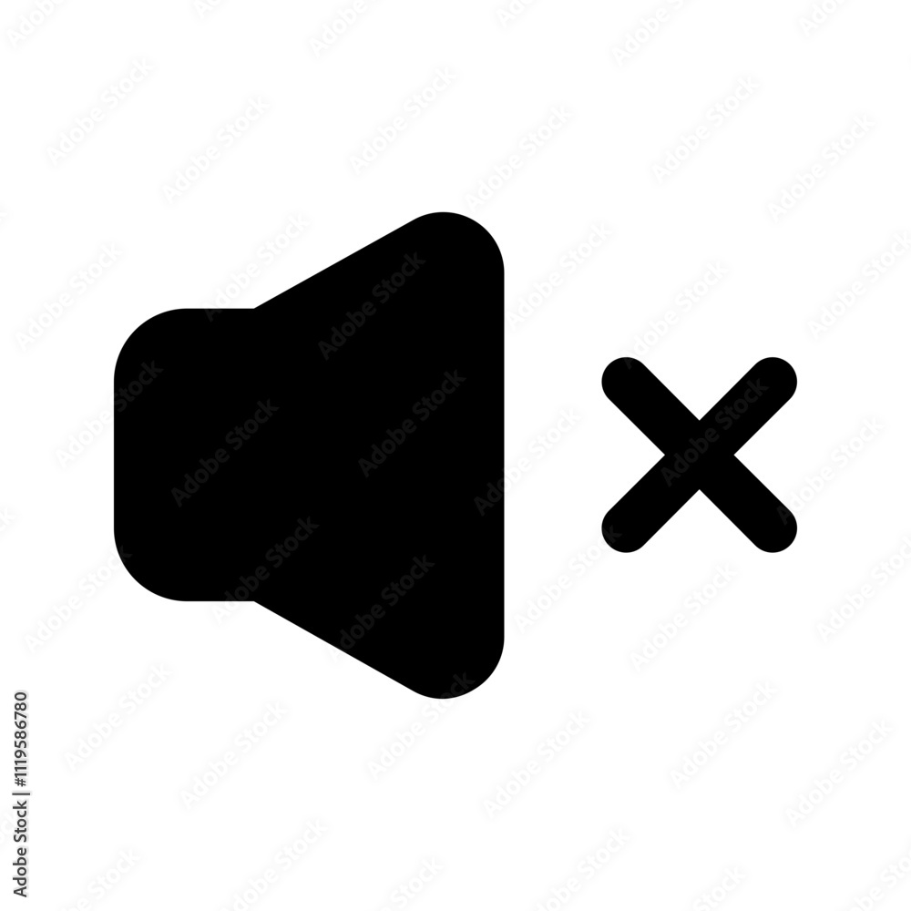 mute glyph icon mute glyph icon