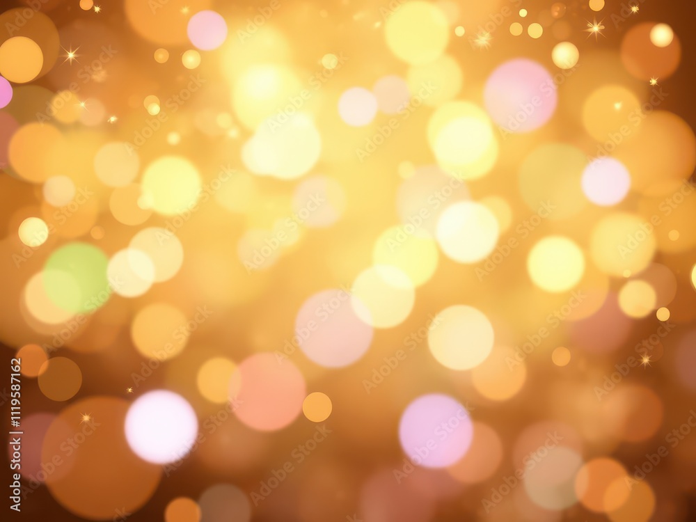 Obraz premium Abstract golden twinkle background with shimmering lights and sparkles, radiant, abstract, background