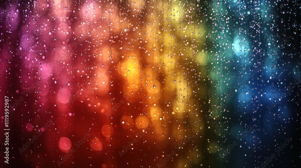 Rainbow glitter bokeh background. Rainbow glitter bokeh background.