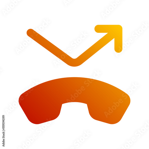 missed call gradient icon