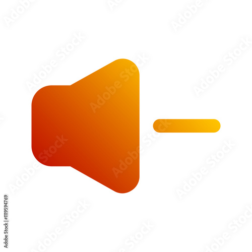 volume down gradient icon