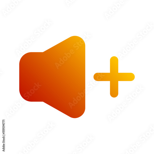 volume up gradient icon