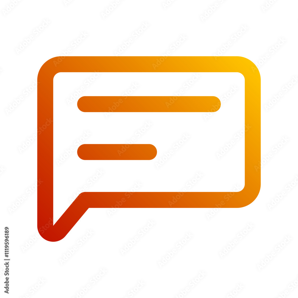 chat gradient icon chat gradient icon