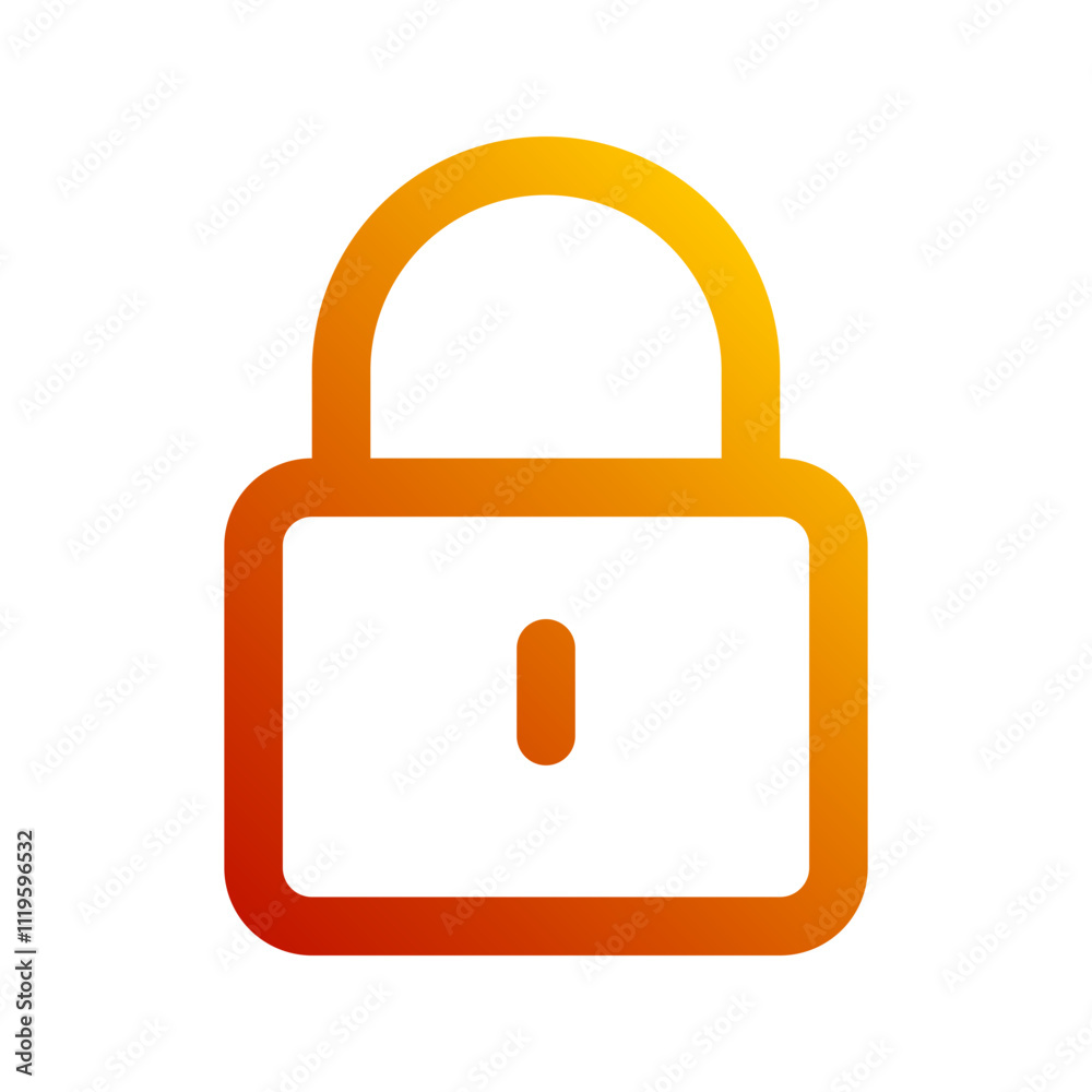 lock gradient icon lock gradient icon