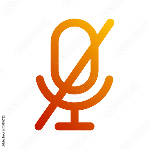 mute gradient icon