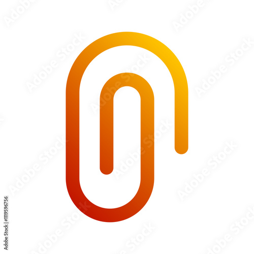 paper clip gradient icon