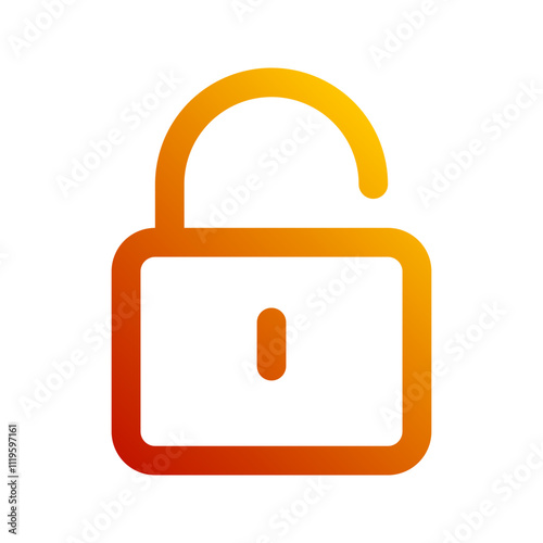 unlock gradient icon