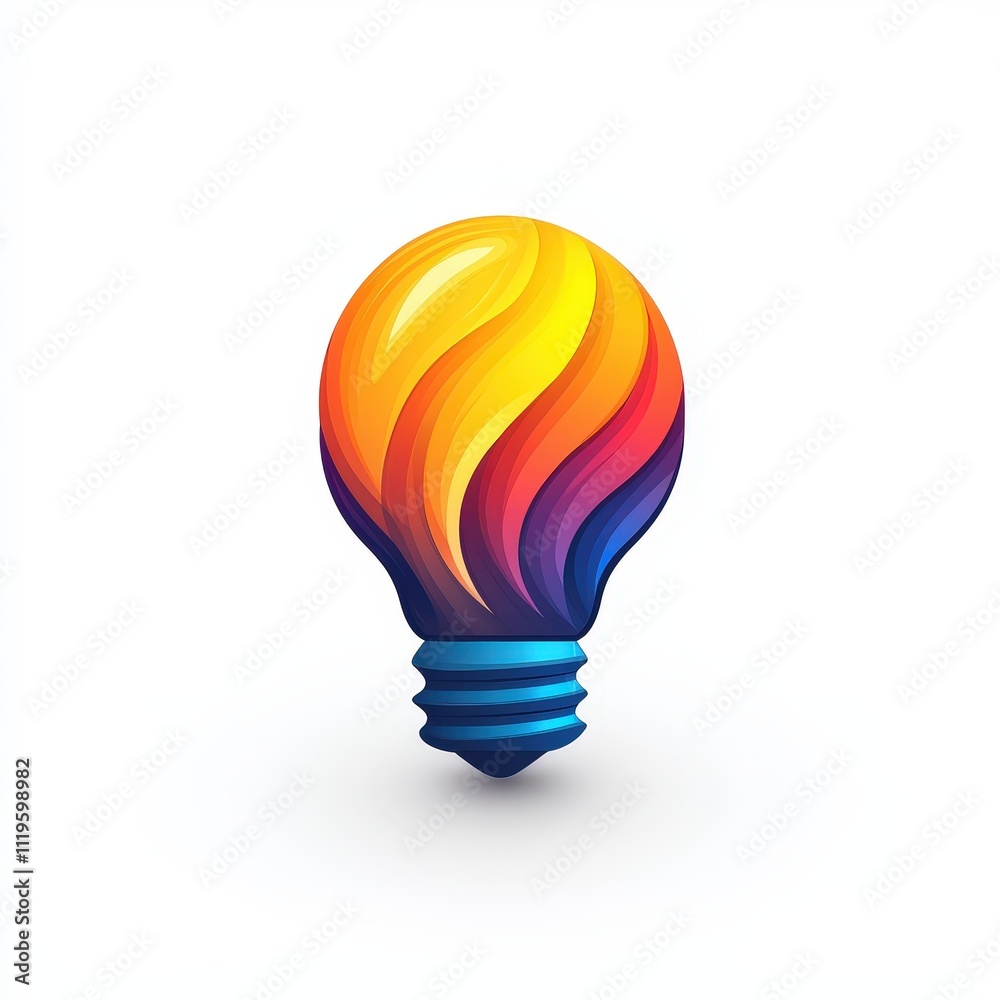 Design of simple light bulb icon logo illustration isolated on white background Design of simple light bulb icon logo illustration isolated on white background