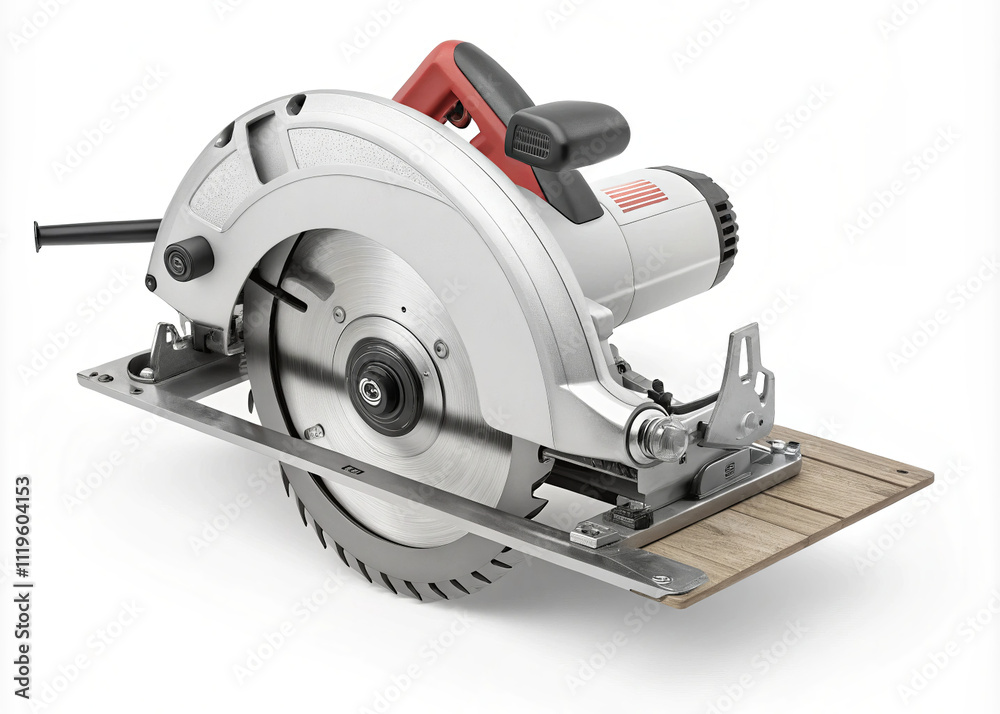 Circular saw with sharp steel blade
Circular saw with sharp steel blade