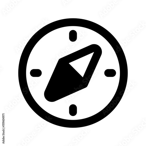 compass line icon