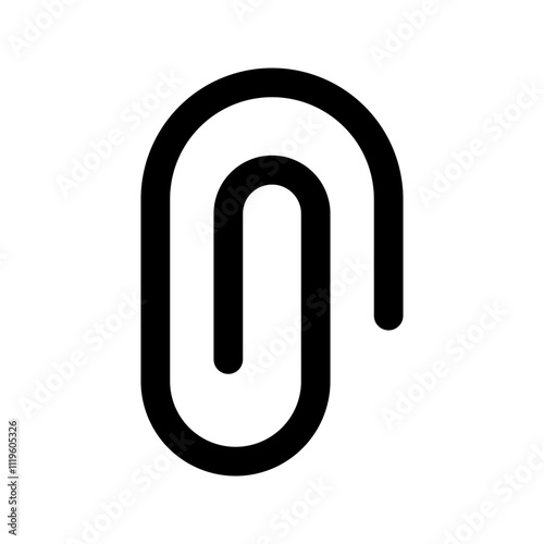 paper clip line icon