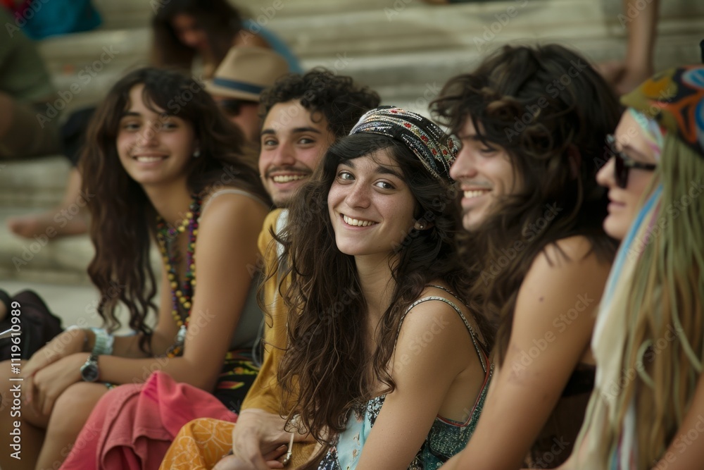 Unidentified people at the Moscow hippie festival. Unidentified people at the Moscow hippie festival.