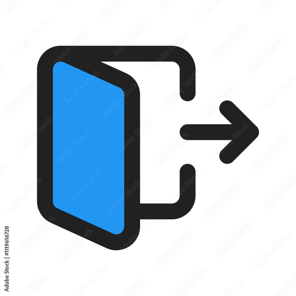 logout line color icon logout line color icon