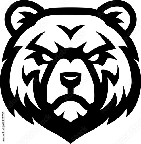 A Bear illustration mascot Bears sports team animal or an icon emblem branding concept.