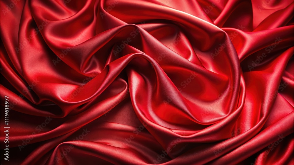 Obraz premium Red satin background with a luxurious and elegant texture , luxurious, elegant, red, satin, background, fabric, smooth
