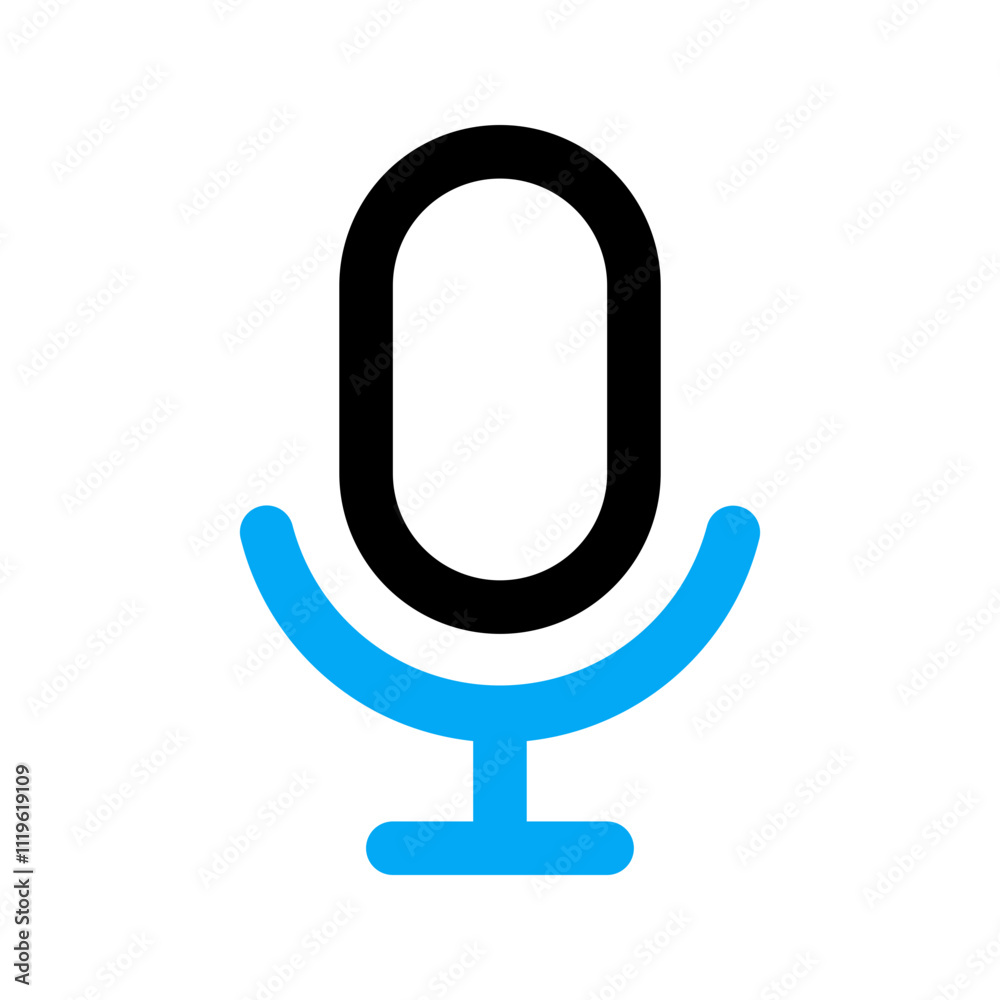 mic line color icon mic line color icon