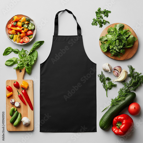 mockup apron blank for your design.