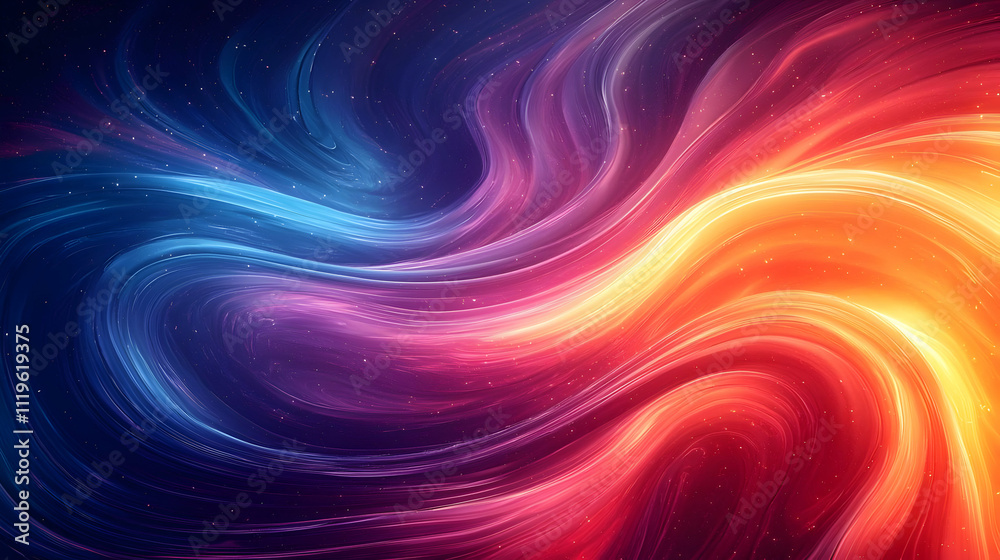 Vibrant Swirling Colors Abstract Art Background