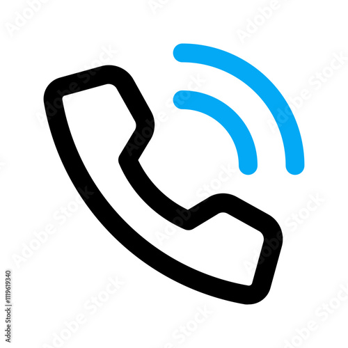 phone call line color icon