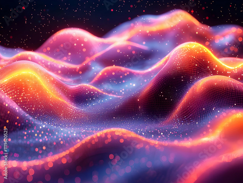 Vibrant Waves of Light Dance Across Grid