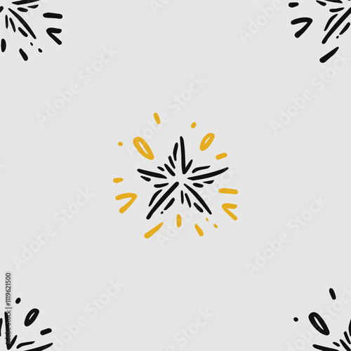 Seamless Christmas shiny stars vector pattern for festive design. Constellation