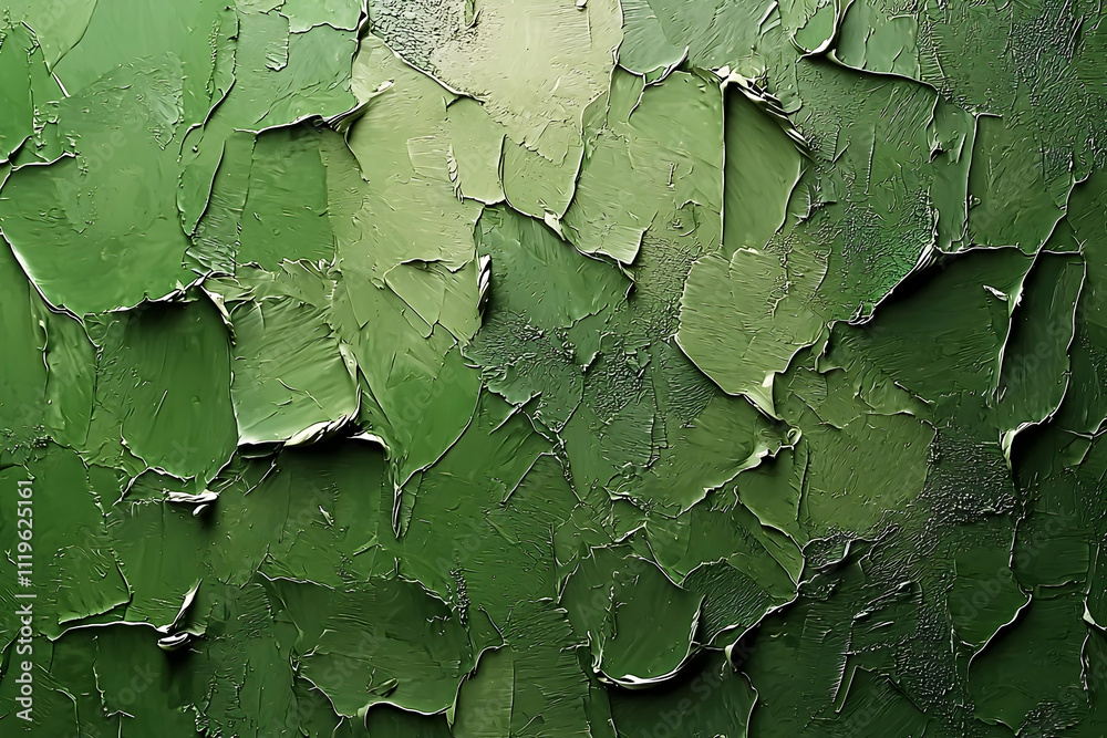 Impasto Green Shades Texture, Abstract Art Canvas Impasto Green Shades Texture, Abstract Art Canvas