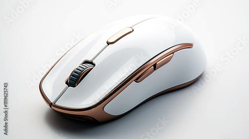 Computer gaming mouse isolated on white