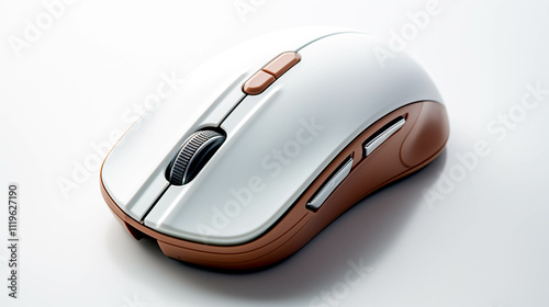 Computer gaming mouse isolated on white