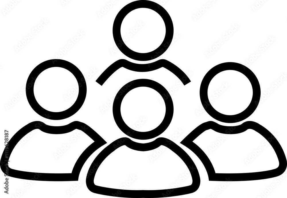 People line icon. Team user icon. Community icon User profile symbol. Group of people or group of users collection isolated on transparent background. Persons symbol stock vector black. People line icon. Team user icon. Community icon User profile symbol. Group of people or group of users collection isolated on transparent background. Persons symbol stock vector black.