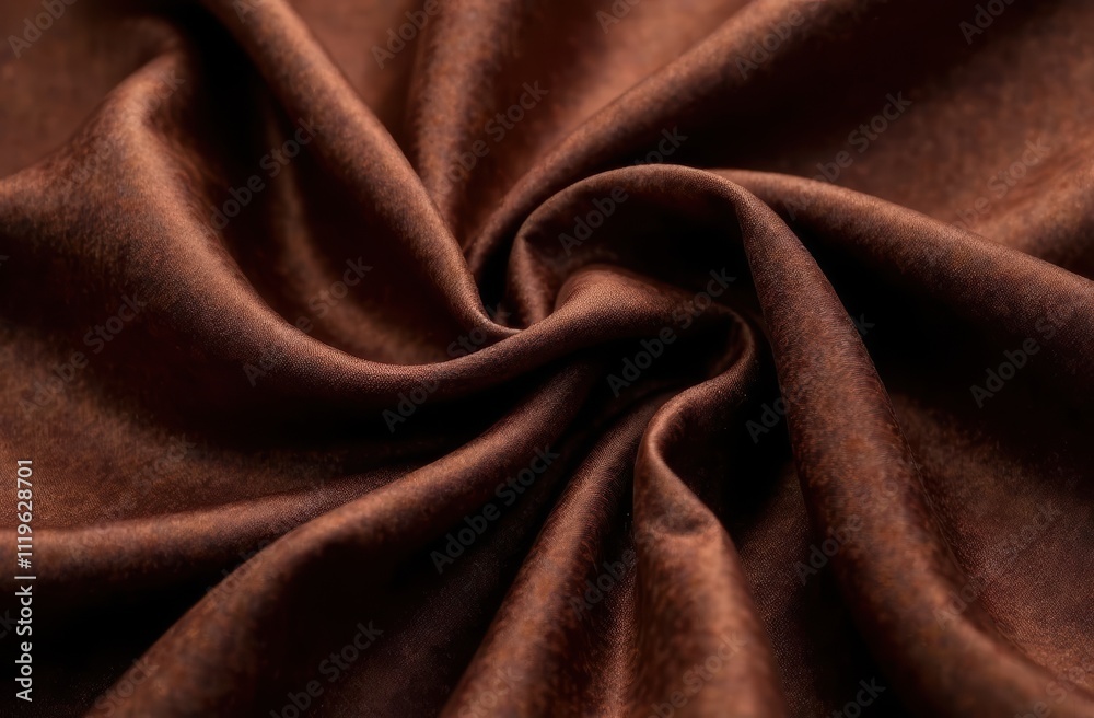Folds of clothes close-up, concept color of year 2025 Mocha Mousse. Folds of clothes close-up, concept color of year 2025 Mocha Mousse.