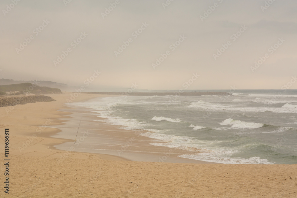 Porto, Portugal - Atlantic Ocean coast in Espinho Porto, Portugal - Atlantic Ocean coast in Espinho