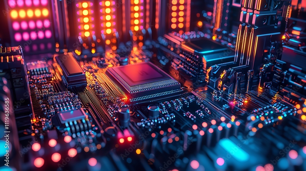 Obraz premium A Quantum Computer with a High-Tech Network, Latest Technology