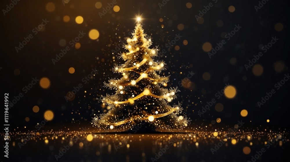 shiny magical christmas tree vector holi shiny magical christmas tree vector holi