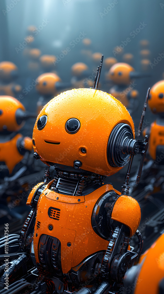 Robot assembly line showcase tech facility digital art industrial environment close-up viewpoint innovation concept Robot assembly line showcase tech facility digital art industrial environment close-up viewpoint innovation concept