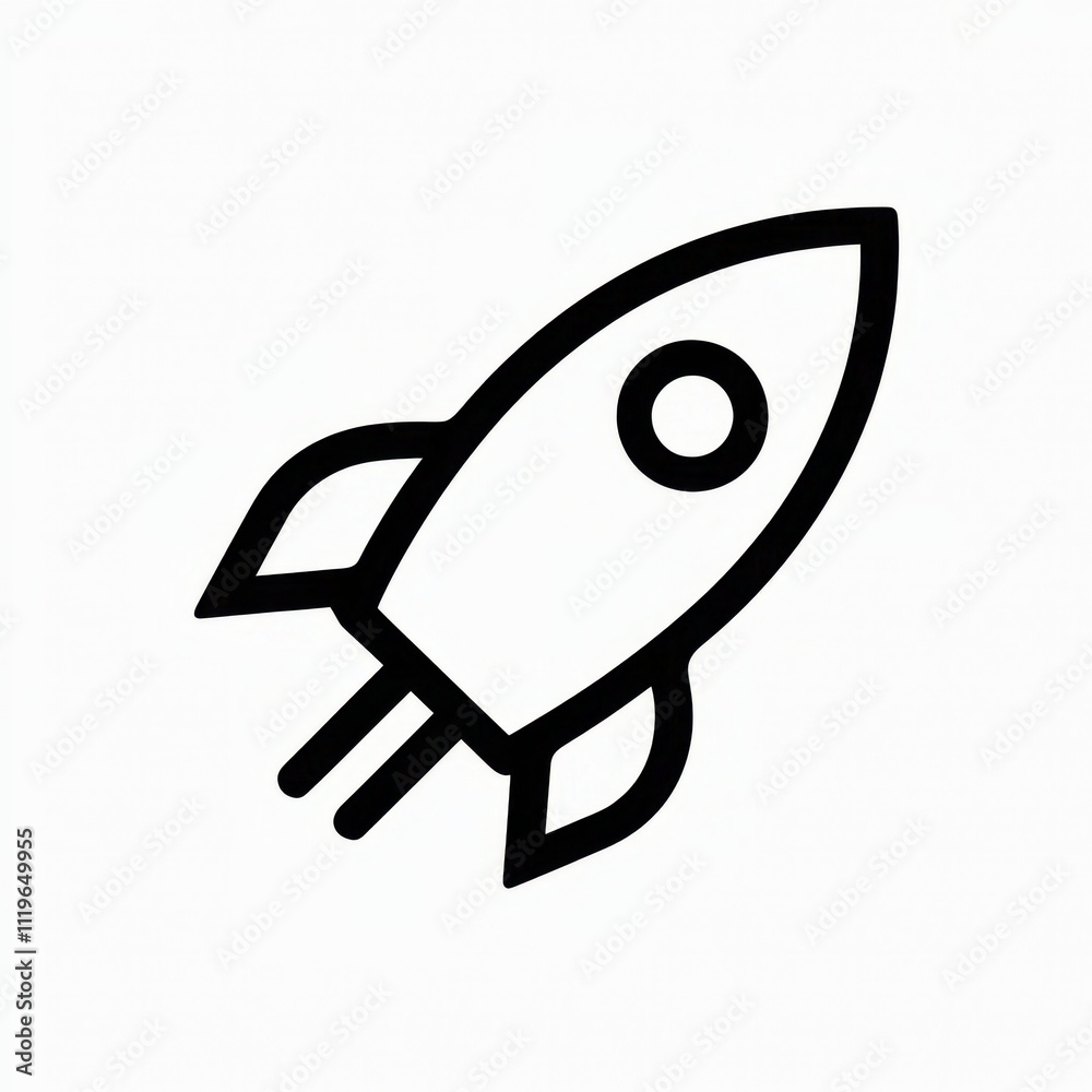 rocket space icon vector design outline style
rocket space icon vector design outline style
