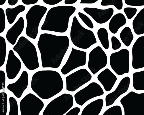 Seamless pattern of giraffe skin
