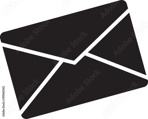 Email envelope icon with marker new message isolated on transparent background. Render email notification heart missed with letters, check mark, paper plane and magnifying glass.