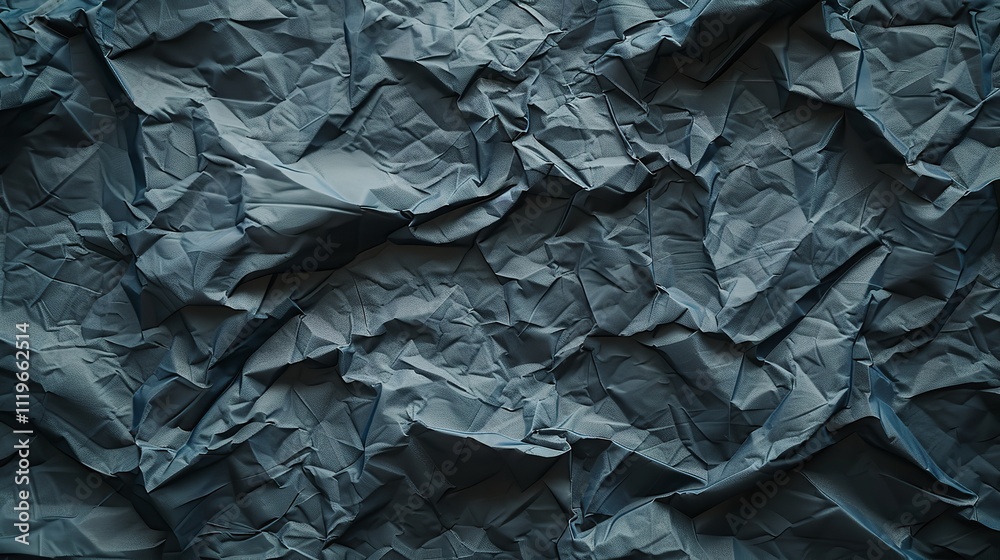 Crumpled dark gray grid paper texture background Crumpled dark gray grid paper texture background