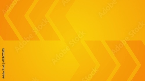 Opposite direction arrow on yellow background animation