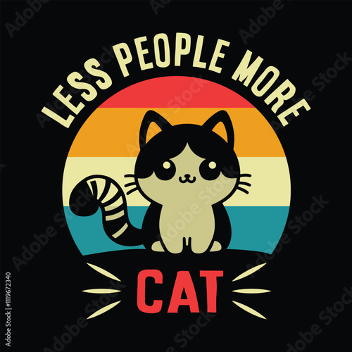 Cat t-shirt design, Cat t-shirt illustration, Cat lover, Cat, Cat vector, cat graphic, cat graphic t-shirt design, cat typography.