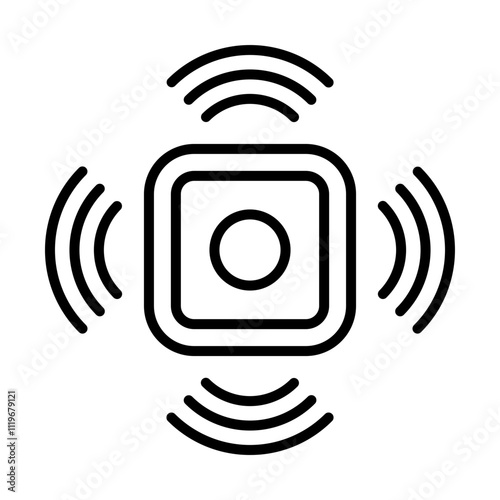 IoT Sensor line icon
