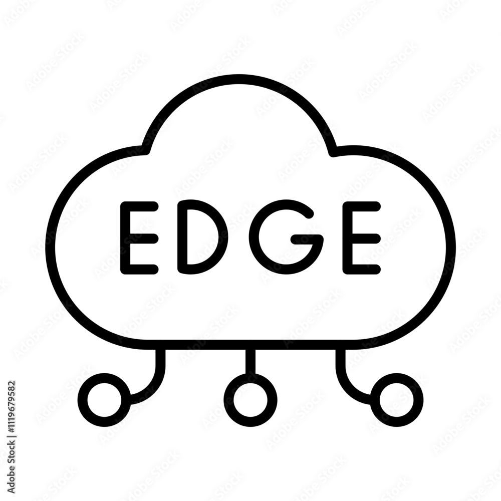 Edge Computing line icon