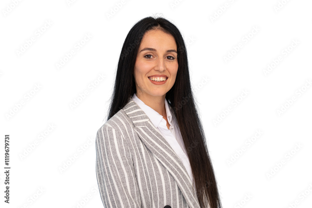 Elegant young woman with a professional look Elegant young woman with a professional look