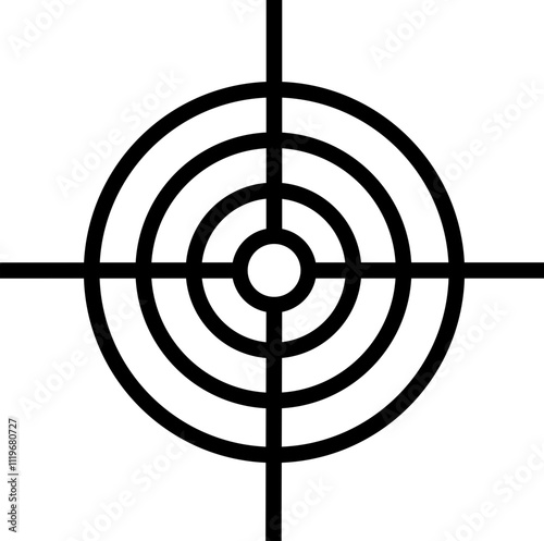 Focus target and aim icon. Business goals and missions. Ambition and opportunity symbol, sales focus vector. Gun Sight Crosshairs Bullseye. sniper rifle target and marketing aim design pictogram.