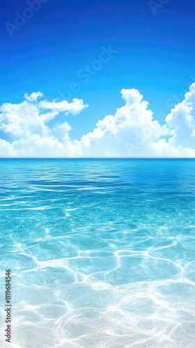 blue sky and sea