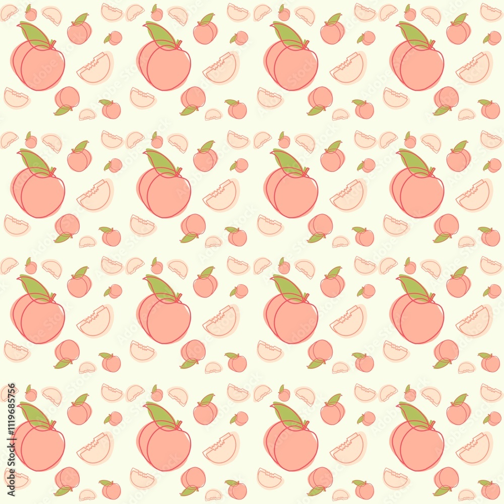 seamless pattern with apples