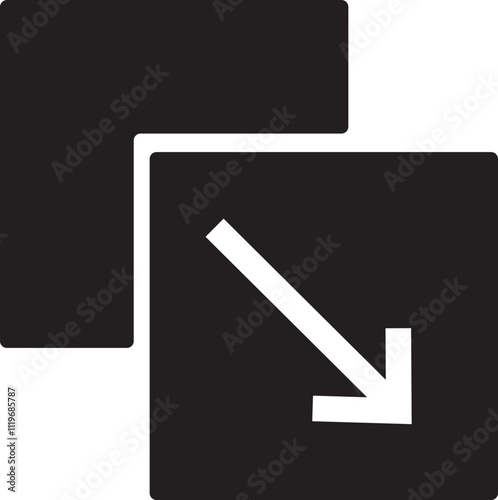 Free Download full screen and exit screen maximize icon simple design. Arrow mark scalability in line style for web site UI menu page mobile app. Vector isolated on transparent background. - GFXLoad