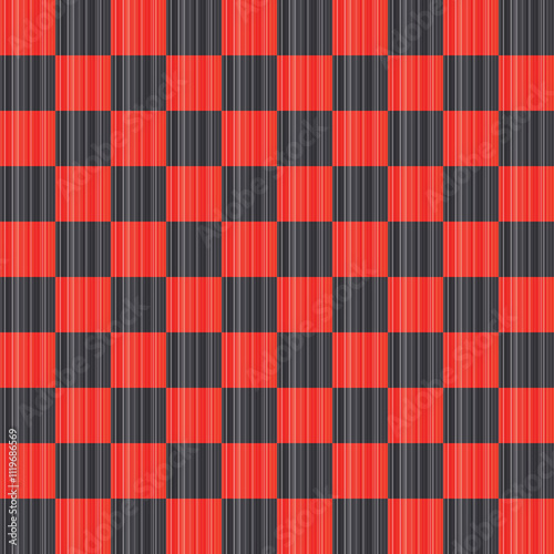 198 Gradient red And Black distorted Seamless Check Pattern