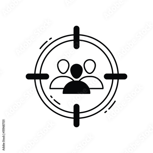 target audience vector icon