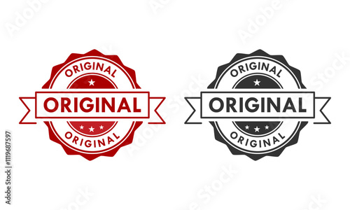 Original badge design logo template illustration